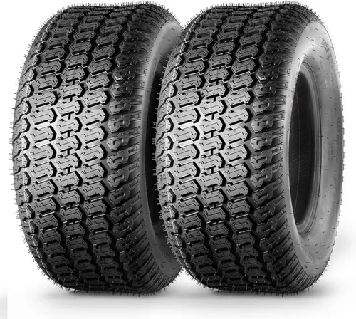Miniatura 11 de MaxAuto 2 piezas 15x6.00-6 neumáticos delanteros para cortacésped de jardín, tractor de montar, 4PR sin cámara 15-6.00-6 neumáticos cortacésped