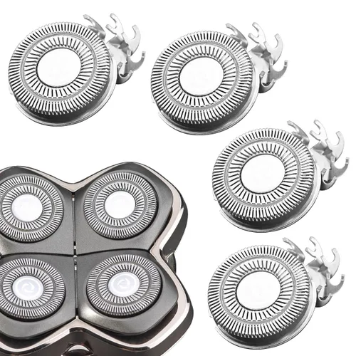 Miniatura 6 de 4 cuchillas de repuesto para cabeza de afeitadora para Skull Pitbull Carver PRO 4 cabeza de repuesto de maquinilla de afeitar eléctrica 4 piezas
