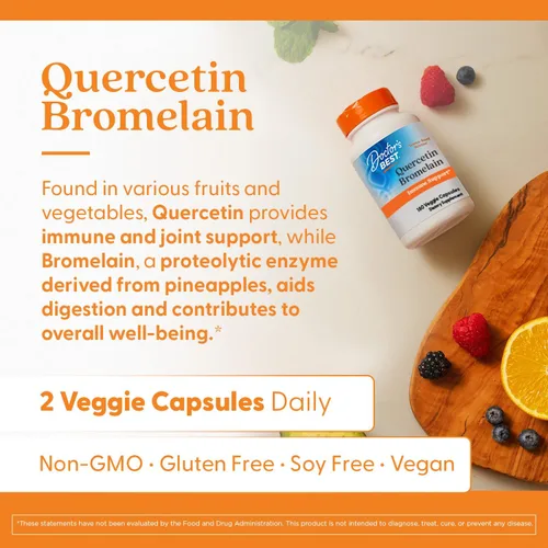 Miniatura 5 de Cápsulas de quercetina y bromelina de Doctor's Best, DRB-00029, 1, 1