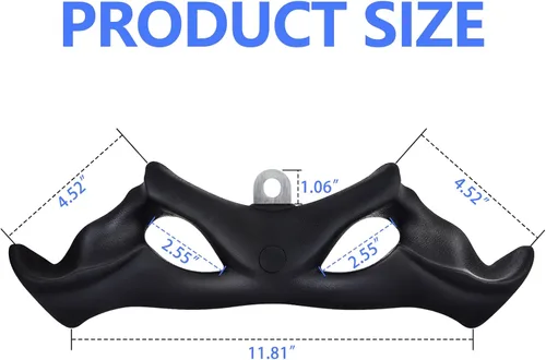 Miniatura 6 de HXD-ERGO LAT - Barra desplegable con agarres ergonómicos, barra de tríceps para bíceps, accesorio de cable para gimnasio, ejercicio muscular
