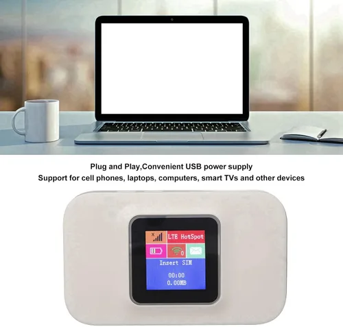 Miniatura 2 de Bolsillo 4G WiFi, 300Mbps Plug and Play ranura para tarjeta micro 4G USB WiFi portátil para Europa Negocios en casa