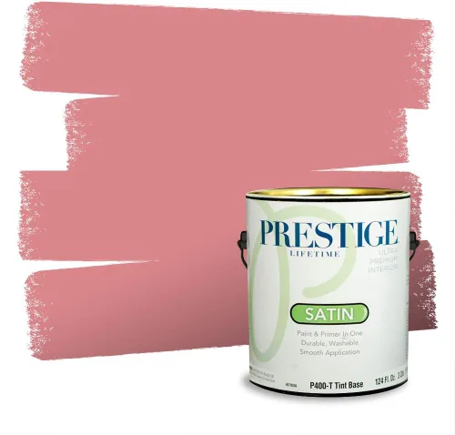 Miniatura 531 de Prestige Paints Pintura exterior e imprimación en uno, 1 galón, plano, coincidencia comparable de Valspar* Amber Rose*