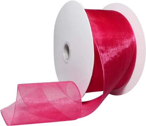 Miniatura 79 de Morex Ribbon 91803/100-609 Cinta de nailon Organdy, 5/8 pulgadas por 100 yardas, color rojo