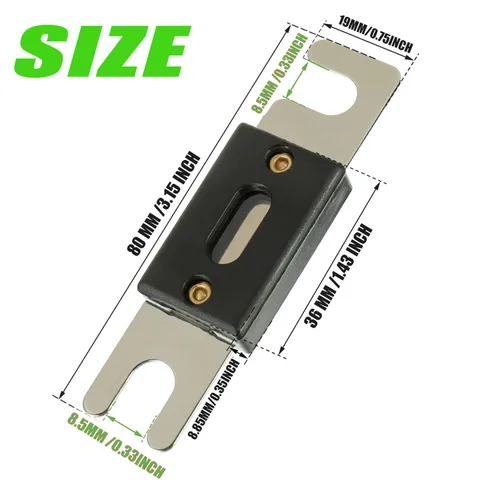 Miniatura 4 de Portafusible ANL en línea de calibre 0/2/4 AWG con fusible de 200 amperios