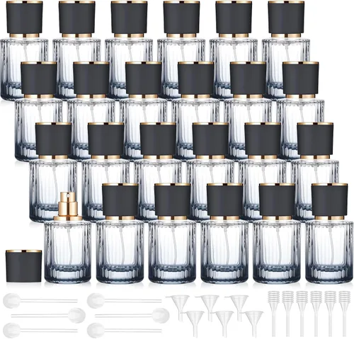 Miniatura 11 de Teenyyou 6 botellas vacías de perfume de vidrio de 30/50/3.4 fl oz a granel para fabricantes de perfumes, botellas de colonia atomizadoras