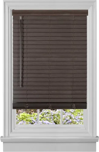 Miniatura 10 de PowerSellerUSA Persianas sin cordones, privacidad y oscurecimiento de la habitación, mini persiana de madera sintética de 2 pulgadas, tratamiento