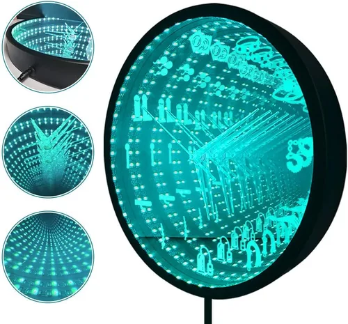 Miniatura 3 de The Geeky Days Accesorios para tienda de sexo, espejo infinito interestelar, reloj de pared luminoso, erótico, íntimo, juego de rol, herramientas
