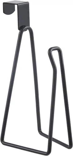 Miniatura 8 de INIUNIK Over The Tank - Soporte de papel higiénico, soporte de rollo de papel higiénico de metal, reserva dispensadora para almacenamiento y Negro