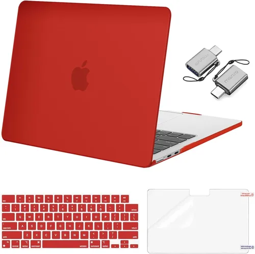Miniatura 14 de Mosiso Funda para MacBook Air de 13 y 13.6 pulgadas, 2024, 2023 y 2022, M3 A3113, M2 A2681, Touch ID, carcasa rígida, cubierta de teclado, protector