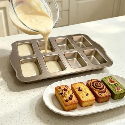 Miniatura 7 de Mini moldes para hornear – Sartenes antiadherentes para hornear pasteles caseros, molde de acero al carbono para pan de plátano, pastel de carne