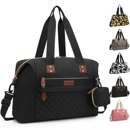 Pritent Bolsa de Pañales Tote - Bolsas de Pañales para Bebé con Estuche para Chupete, Correas para el Hombro, Clips para Cochecito, Bolsa Grande