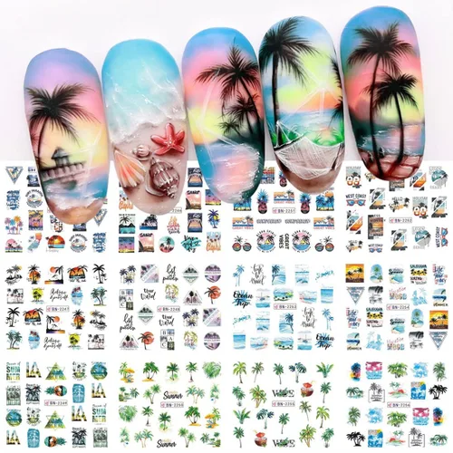Miniatura 8 de SINSEN Calcomanías de arte de uñas de mariposa, mariposas coloridas de primavera y verano, bonitas decoraciones de arte de uñas para mujeres