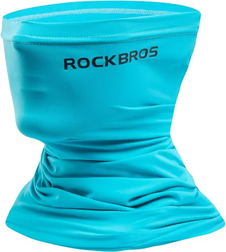 Miniatura 10 de ROCKBROS Polaina refrescante para el cuello, bandana para hombres, polainas de cuello de verano, media cara, bufanda, protección solar UV