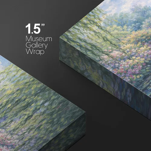 Miniatura 115 de wall26 Prado con álamos por Claude Monet - Arte moderno impresionista, arte en lienzo para el hogar, 12 x 18 pulgadas