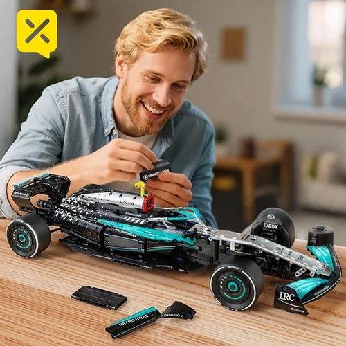Miniatura 6 de Chodia Juegos de bloques de construcción de autos de carreras deportivas para adultos, kits de juguetes de superauto de carreras técnicas 1:8