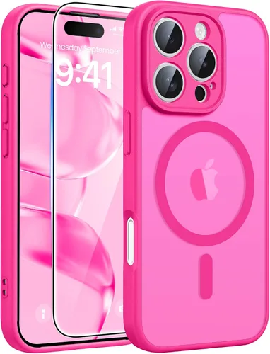 Miniatura 172 de FNTCASE - Funda para iPhone 16 Pro: magnética, mate, translúcida, de grado militar, protectora contra caídas, resistente, fina, duradera y a prueba