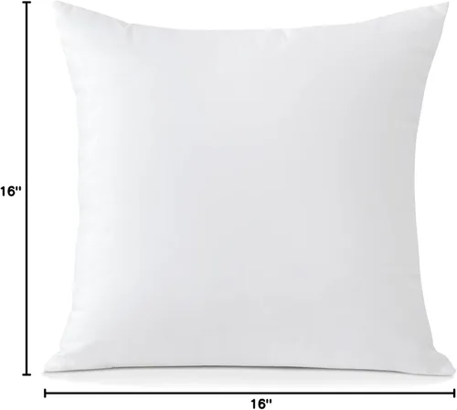 Miniatura 10 de OTOSTAR Inserto de almohada mullido de alta calidad, cojín cuadrado interior decorativo para cojín decorativo para sofá, cama, sofá, almohada de 16
