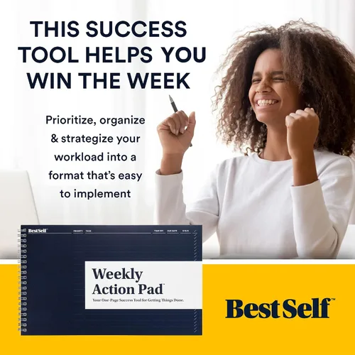 Miniatura 8 de BestSelf Co. Planificador de tareas: 1 año de hojas desmontables para una planificación semanal óptima con lista de tareas diarias y planificador