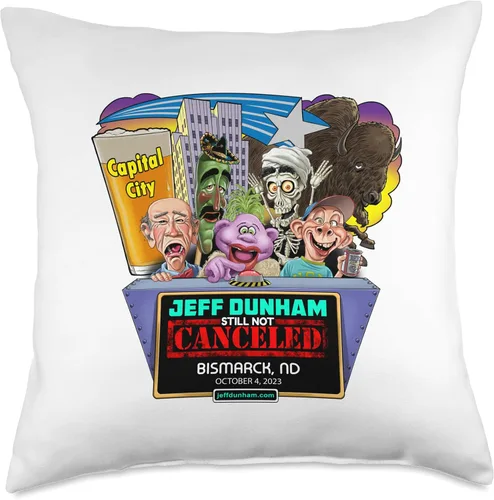 Miniatura 5 de JEFF DUNHAM Bismarck, ND (2023) - Almohada de 16 x 16 pulgadas, multicolor
