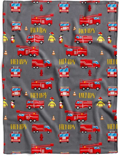 Miniatura 11 de Manta personalizada de camión de bomberos para bebé, manta de forro polar, manta de hitos para bebé, manta mensual de hitos para bebé, manta de Hito