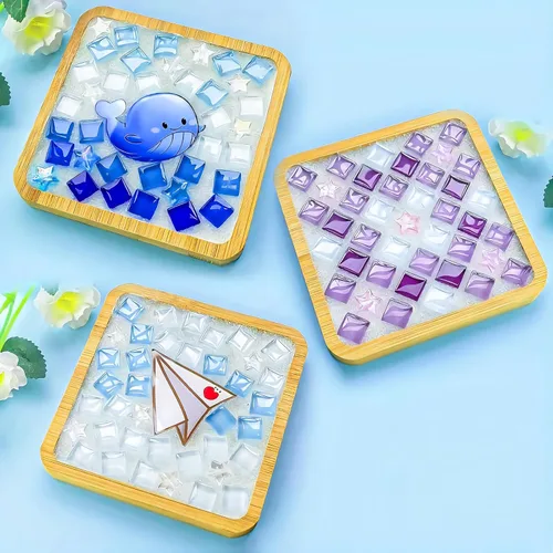 Miniatura 5 de Lechada de Mosaico de Cristal, Herramientas de Azulejos de Mosaico, Accesorios de Azulejos de Mosaico – Esencial para el Enlucido Artesanal y Blanco