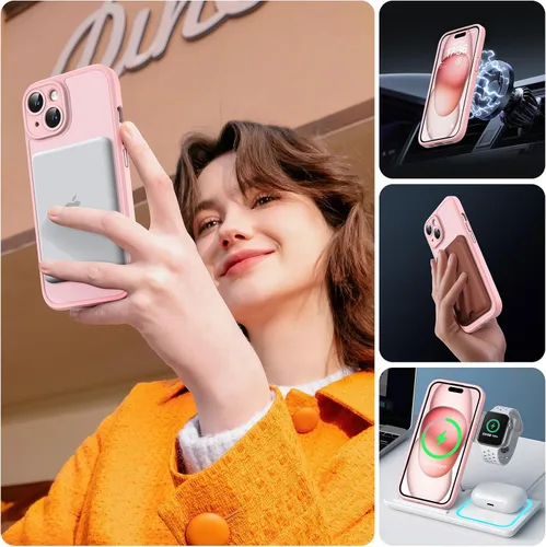 Miniatura 201 de TOCOL Funda para iPhone 11, compatible con Magsafe, protección completa de cámara, imanes integrados, protección contra caídas, funda translúcida