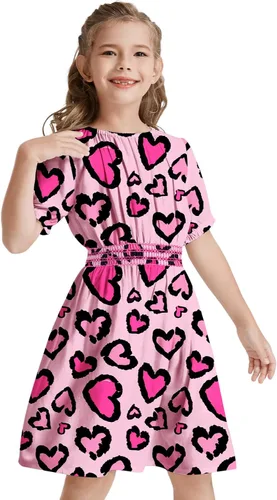 Vestido floral con cintura fruncida para niñas, ropa de juego para la iglesia, vacaciones, vestido midi suave con bolsillos