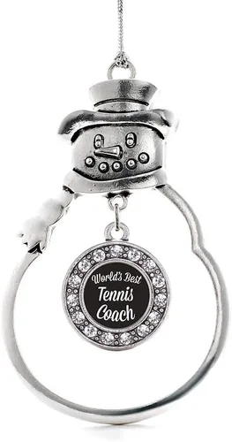 Miniatura 86 de Inspired Silver - Roller Queen - Adorno de Navidad plateado - Adorno circular para árbol de Navidad con circonita cúbica - Decoración colgante