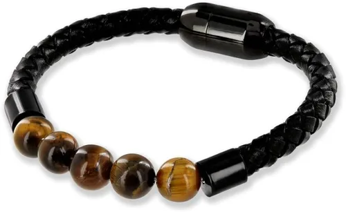 Believe London - Pulsera de piedras preciosas para curación de chakras cristal de ansiedad piedra natural para hombres y mujeres alivio del estrés