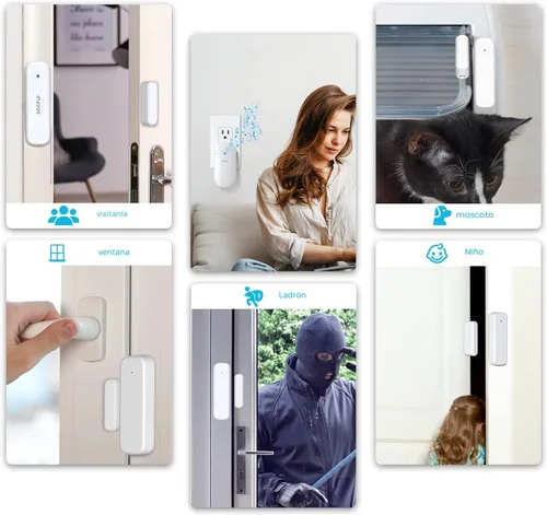Miniatura 7 de Timbre de puerta, timbre de sensor de puerta para puertas abiertas – Timbre de puerta con alcance de operación de 150 metros 52 timbres Volumen