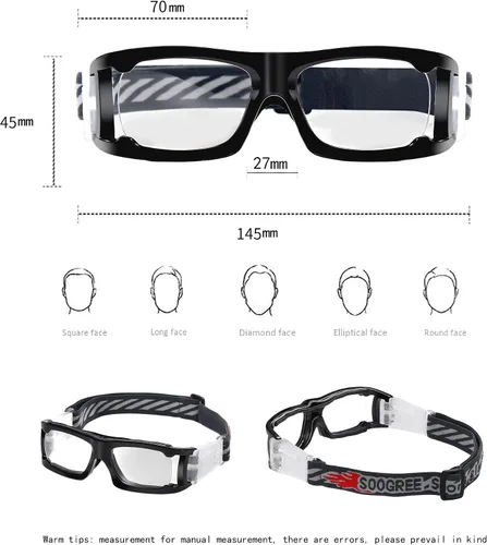Miniatura 2 de SooGree Gafas protectoras de baloncesto y fútbol para hombres y mujeres