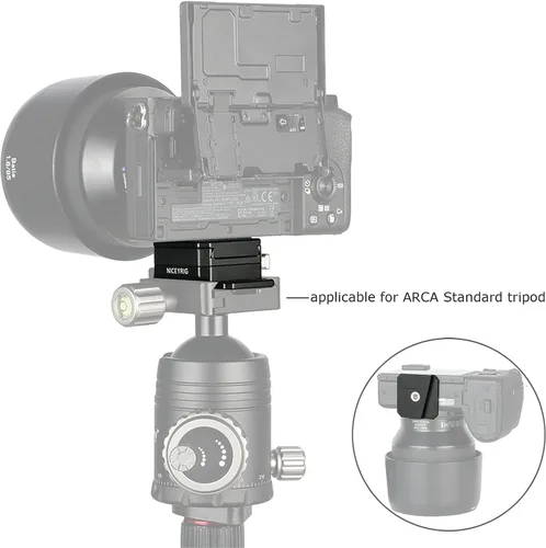 Miniatura 5 de NICEYRIG Placa base de liberación rápida con kit de ensamblaje V-Lock, para Arca estándar multiusos placa base de cámara aplicable para batería