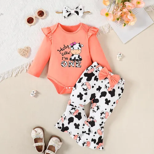 Miniatura 9 de Traje de primer cumpleaños para niña - Holy Cow I'm One