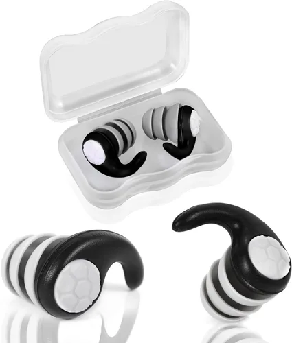 Tapones para los oídos de natación, suaves, reutilizables, impermeables, tapones para los oídos de silicona con reducción de ruido para adultos,