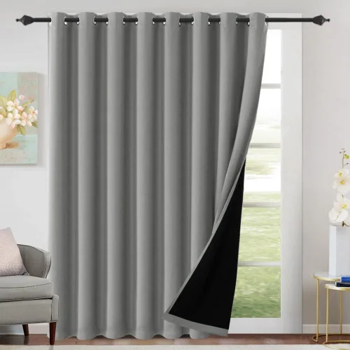 Miniatura 23 de H.VERSAILTEX Cortinas 100% de opacidad para dormitorio, con aislamiento térmico, cortinas opacas completas para sala de estar, cortinas de ventana