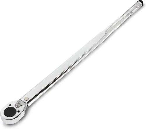 Miniatura 11 de Powerbuilt Llave dinamométrica con micrómetro, transmisión de 1/2 pulgada, trinquete reversible con clics, con bloqueo, rango de 30 a 150 pies-libra