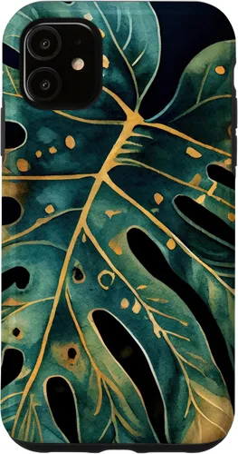 Miniatura 8 de Funda para iPhone 16 Philodendron Monstera Leaf Floral Boho Follaje Flower Plant Case