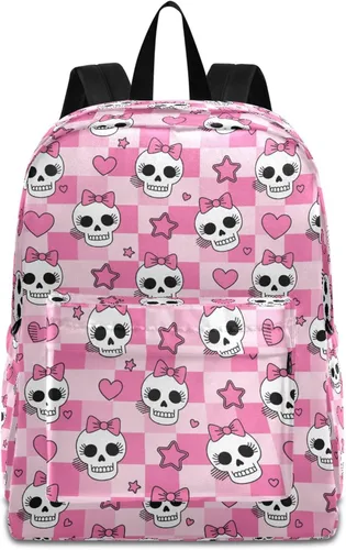 Miniatura 19 de MNSRUU Mochila para estudiantes para la escuela, Halloween, mochila luminosa de murciélagos para laptop, mochila estética para niñas, niños, mochila