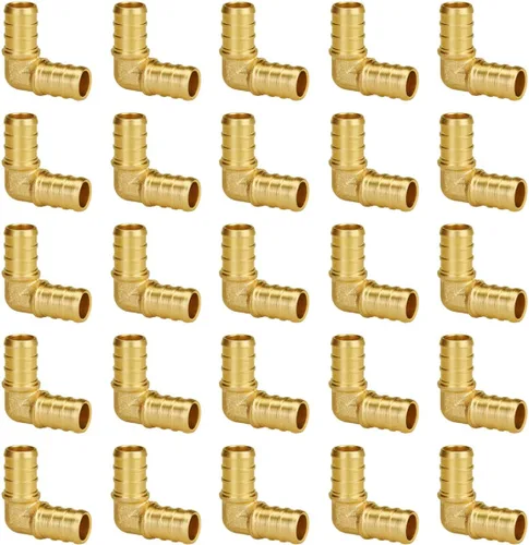Miniatura 9 de SUNGATOR Paquete de 50 accesorios Pex de 1/2" en T, accesorios Pex de 1/2 pulgada en T, sin plomo, de latón, certificados NSF