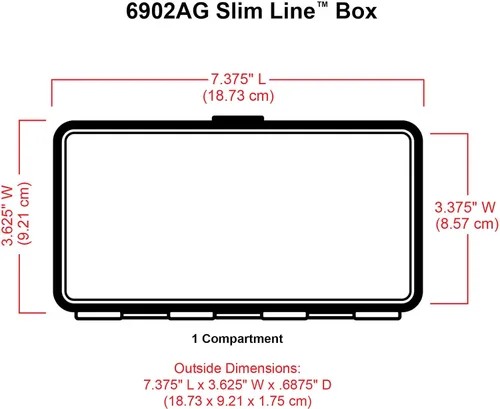 Miniatura 3 de ArtBin 6902AG Slim Line - Caja para bolígrafos y lápices, organizador pequeño de arte y manualidades, [1] estuche de almacenamiento de plástico