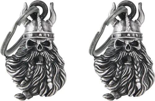 Miniatura 10 de 【Paquete de 2】 Campanas de motocicleta para motociclista Guardián de montar campanas con colgador, accesorio de motocicleta o llavero para buena
