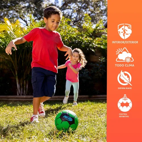 Miniatura 4 de NERF Kids Foam Mini Soccer Ball - Proshot Youth Soft Mini Foam Soccer Ball - 7" Inch NERF Indoor + Outdoor for Kids Verde