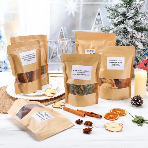Miniatura 7 de Siifert Paquete de 12 Popurrí Navideño para Estufa Kit de Olla Hirviente de Invierno Navidad Rodajas de Naranja Seca Rama de Canela Ambientador