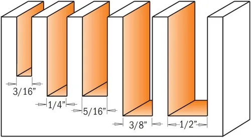 Miniatura 2 de CMT Orange Tool 192.000.02 Carburo Sólido 5-PCS DOWNCUT BIT espiral