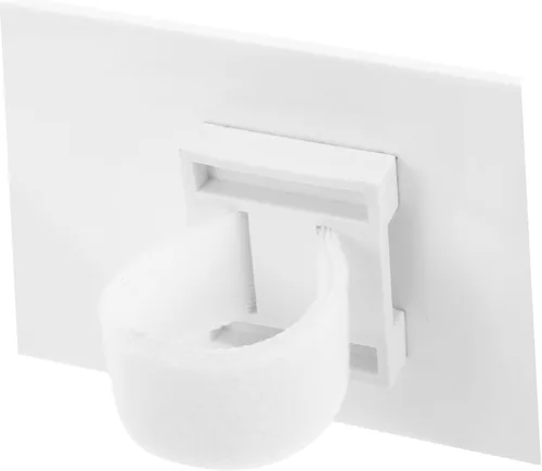 Miniatura 6 de ibasenice Estación de logotipo de micrófono, superficie en blanco para diseño acrílico para entrevistas y eventos, fácil de asegurar y usar
