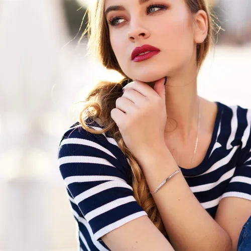 Miniatura 5 de Pulsera de plata de ley 925 para mujer con grabado inspirador ajustable "She Believed She Could So She Did" para mujeres y niñas