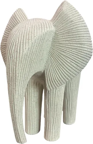 Escultura abstracta de elefante, moderna figura minimalista de elefante, estatua de animal de resina para decoración del hogar, decoración de