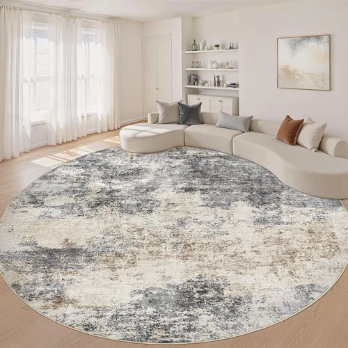 Miniatura 124 de Alfombra de pasillo lavable para cocina: 3 x 10 pies, antideslizante, abstracto, suave, moderno, resistente a las manchas, para interiores, piso
