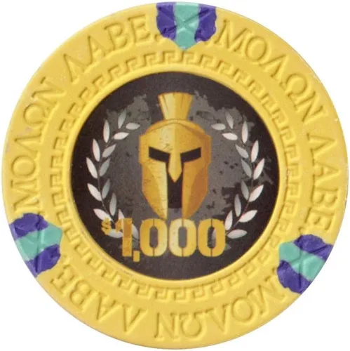 Miniatura 2 de Versa Games Spartan - Fichas de póquer de arcilla en 0.48 oz, paquete de 50 unidades (elige colores)