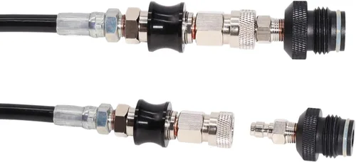 Miniatura 7 de TUXING Línea remota de bobina remota de tanque de paintball resistente para tanques de aire comprimido/CO2 de alta presión HPA con junta tórica